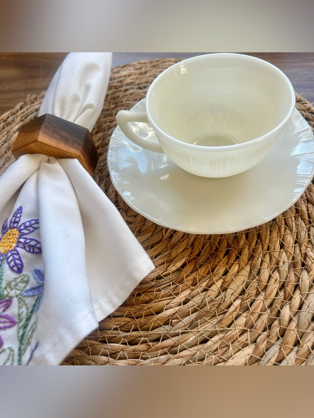 Vintage Corning Corex Canada Pie Crust Cups & Saucers – Set of 2